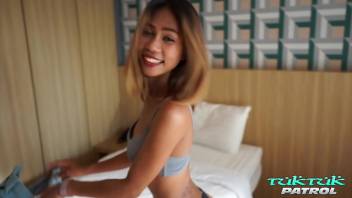 TukTukPatrol Slim Bangkok Thai Babe Stuffed Full Of Dick